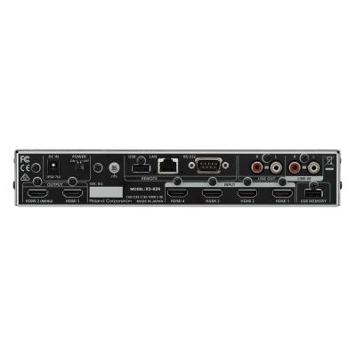 ROLAND XS-42H MATRIX SWITCHER 4入力2出力マルチフォーマットスイッチャー リア画像