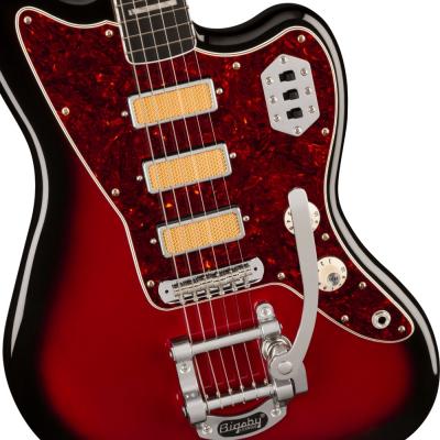 Fender Gold Foil Jazzmaster EB Candy Apple Burst エレキギター ボディ画像