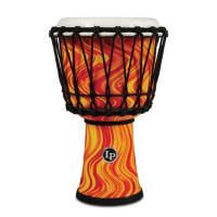 LP LP1607OM  7-INCH ROPE TUNED CIRCLE DJEMBE WITH PERFECT-PITCH HEAD Orange Marble ジャンベ