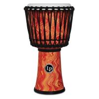 LP LP2010-OM 10-INCH ROPE TUNED CIRCLE DJEMBE WITH PERFECT-PITCH HEAD Orange Marble ジャンベ