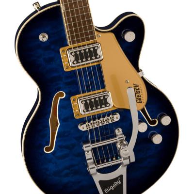 GRETSCH グレッチ G5655T-QM Electromatic Center Block Jr. Single-Cut Quilted Maple with Bigsby Hudson Sky エレキギター エレキギター セミアコ ボディアップ 画像