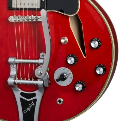 Epiphone エピフォン Shinichi Ubukata ES-355 Custom Bigsby Sixties Cherry IGES355CSUSCNB3 生形真一シグネチャーモデル エレキギター コントロールノブ部画像