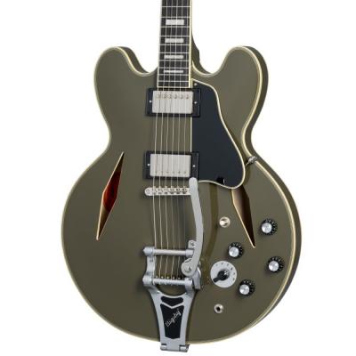 Epiphone エピフォン Shinichi Ubukata ES-355 Custom Bigsby Olive Drab IGES355CSUODNB3 生形真一シグネチャーモデル エレキギター ボディ画像