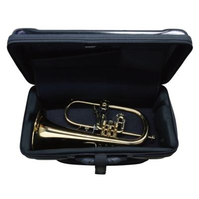 bags EF2TRFH OR SOLID COLOR トランペット&フリューゲルホルン用ファイバーケース 収納イメージ。フリューゲルホルン