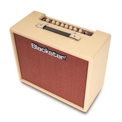BLACKSTAR ブラックスター DEBUT 50R CRAEM OXBLOOD ギターアンプ 50W コンボ 斜め上からのトップ画像