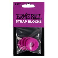 ERNIE BALL 5618 STRAP BLOCKS 4PK PURPLE ゴム製 ストラップブロック パープル 4個入り アーニーボール ストラップラバー