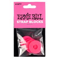 ERNIE BALL 5623 STRAP BLOCKS 4PK PINK ゴム製 ストラップブロック ピンク 4個入り アーニーボール ストラップラバー
