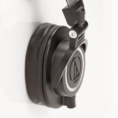 Dekoni Audio デコニオーディオ EPZ-ATHM50X-SK Audio-Technicayヘッドホン用イヤーパッド 装着イメージ