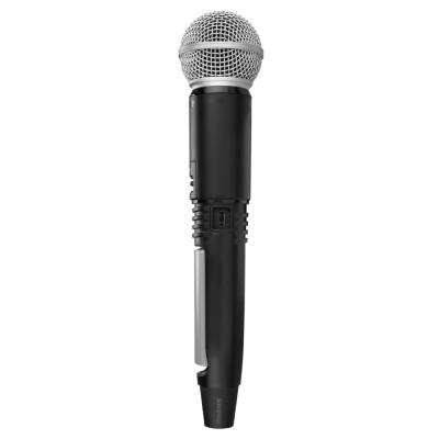 SHURE シュア GLXD2+/SM58=-Z2 ハンドヘルド型送信機 ワイヤレスマイク 2.4GHz帯 側面画像
