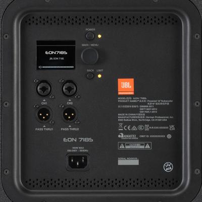 JBL PROFESSIONAL ジェービーエル プロフェッショナル EON718S パワード・サブウーファー コントロールパネル
