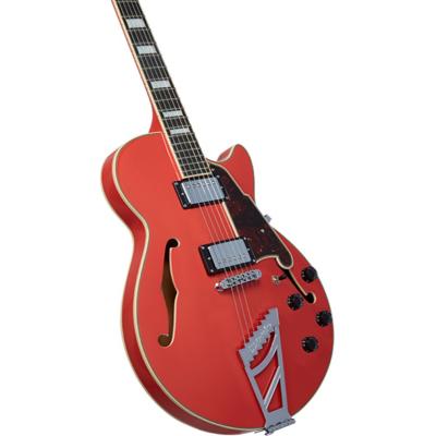 D’Angelico ディアンジェリコ Premier SS Stairstep Fiesta Red エレキギター ボディー画像