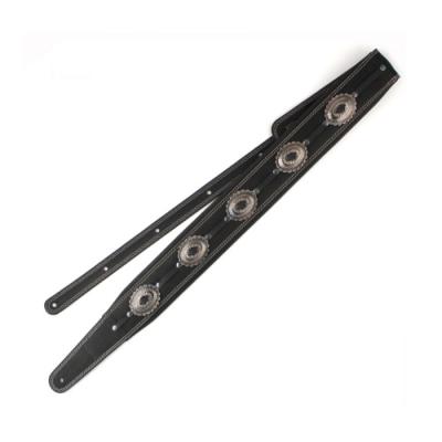 Richter Straps リヒターストラップ #1544 Springbreak I Concho Black / Old Nickel ギターストラップ