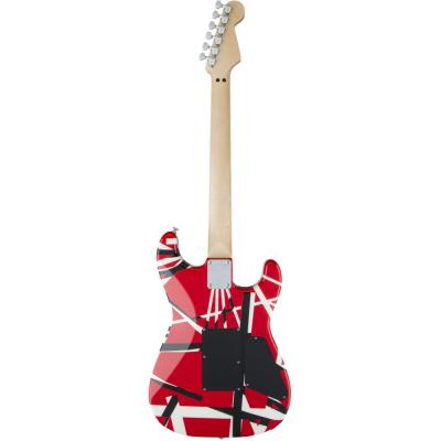 EVH イーブイエイチ Striped Series LH R/B/W Maple Fingerboard Red Black and White Stripes エレキギター ボディバック