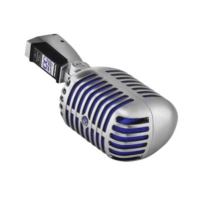 SHURE シュア SUPER 55-J ボーカル用ガイコツマイク 正面左サイド