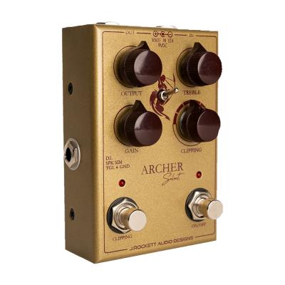 J Rockett Audio Designs (JRAD) ジェイロケットオーディオデザインズ Archer Select オーバードライブ ギターエフェクター 本体斜画像