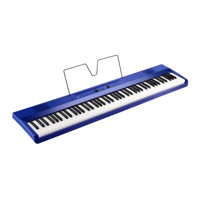 KORG コルグ L1SP MBULE Liano 電子ピアノ メタリックブルー 本体斜画像