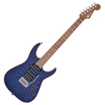 Charvel シャーベル USA Select DK24 HSS 2PT CM QM Caramelized Maple Fingerboard Blue エレキギター