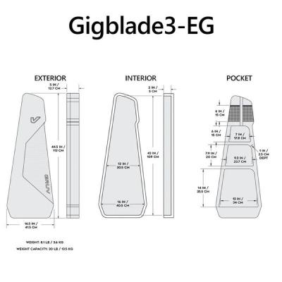 Gruv Gear グルーブギア GigBlade3 EG エレキギター用ギグバッグ 詳細画像