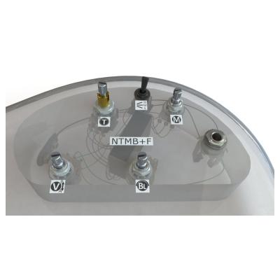 Bartolini バルトリーニ HR-4.7AP/918 3 Band NTMB+F Preamp, 4 Pots, 1 toggle ベース用プリアンプ