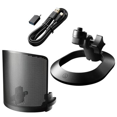 AUDIO-TECHNICA オーディオテクニカ AT2020USB-XP カーディオイドコンデンサー USB マイクロホン 付属品画像