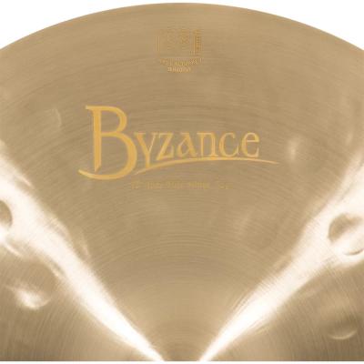 MEINL マイネル B13JTH 13” Byzance Jazz Hihats THIN ハイハット トップ&ボトム ロゴ部分アップ