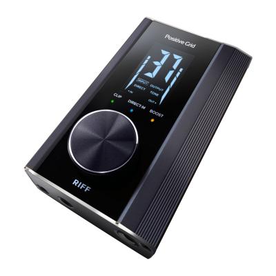 Positive Grid ポジティブグリッド RIFF オーディオインターフェイス BIAS FX 2 LE付属 ギター用インターフェイス 本体斜画像
