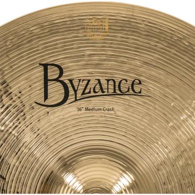MEINL マイネル B16MC-B Byzance Brilliant 16” MEDIUM Crash クラッシュシンバル 表ロゴ