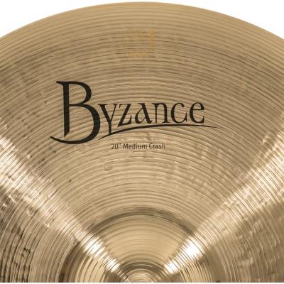 MEINL マイネル B20MC-B Byzance Brilliant 20” MEDIUM Crash クラッシュシンバル ロゴ