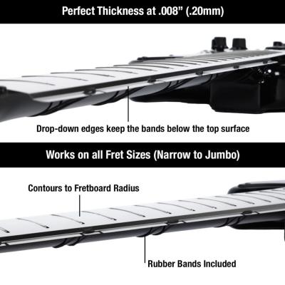 MUSIC NOMAD ミュージックノマド MN800 Fret Shield for F-25.50 フルカバー フレットガード 取付図1