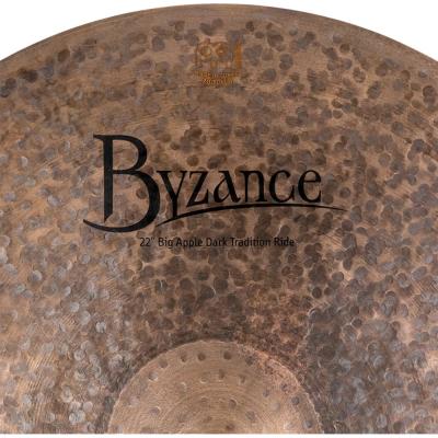 MEINL マイネル B22BADAR Byzance Dark 22” Big Apple Dark Tradition Light Ride ライドシンバル ロゴ
