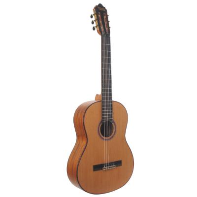 Valencia バレンシア VC714 4/4サイズナイロンギター クラシックギター 左サイドからトップ