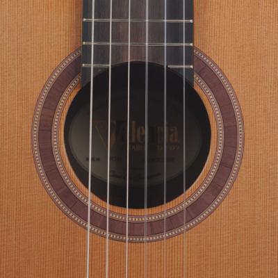 Valencia バレンシア VC714 4/4サイズナイロンギター クラシックギター サウンドホール、ロゼッタ