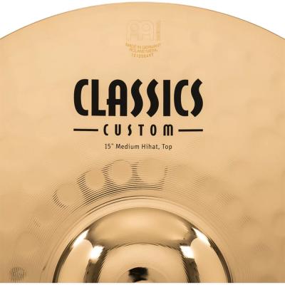 MEINL マイネル CC15MH-B Classics Custom Brilliant 15” MEDIUM Hihat ハイハット ペア トップロゴ