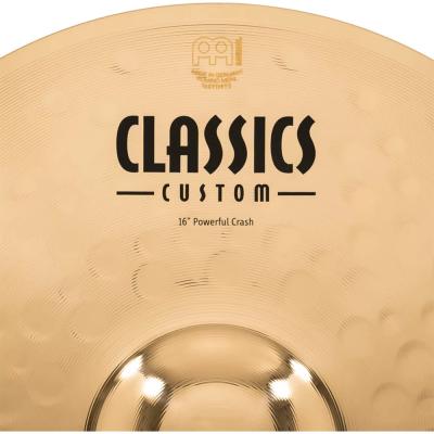 MEINL マイネル CC16MC-B Classics Custom Brilliant 16” POWERFUL Crash クラッシュシンバル 表ロゴ