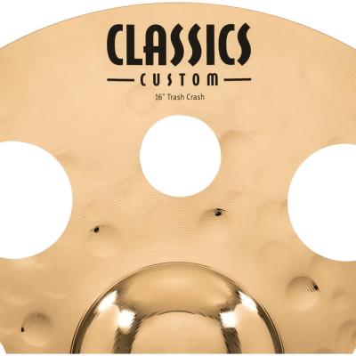 MEINL マイネル CC16TRC-B Classics Custom Brilliant 16” Trash Crash クラッシュシンバル 表ロゴ