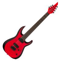 Jackson ジャクソン Pro Plus Series DINKY Modern MDK7 HT Satin Red with Black bevels 7弦エレキギター