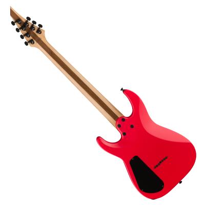 Jackson ジャクソン Pro Plus Series DINKY Modern MDK7 HT Satin Red with Black bevels 7弦エレキギター バック画像