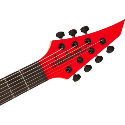 Jackson ジャクソン Pro Plus Series DINKY Modern MDK7 HT Satin Red with Black bevels 7弦エレキギター ヘッド画像