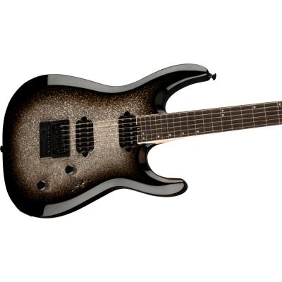 Jackson ジャクソン Pro Plus Series DINKY Modern EVTN6 Silver Sparkle エレキギター 斜めアングル画像