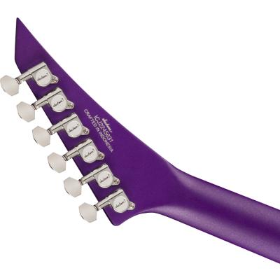 Jackson ジャクソン X Series Rhoads RRX24 Purple Metallic with Black Bevels エレキギター ヘッドバック画像