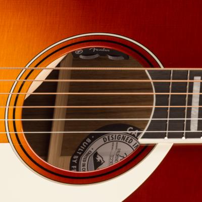 Fender フェンダー PALOMINO VINTAGE SSB W/C Sienna Sunburst エレアコ アコースティックギター サウンドホール画像