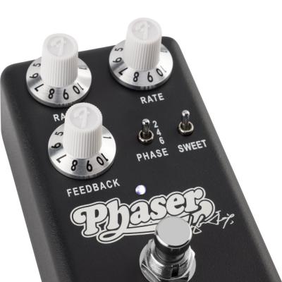 Fender フェンダー Waylon Jennings Phaser フェイザー ギターエフェクター コントロール、フットスイッチ