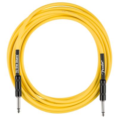 Fender フェンダー Tom DeLonge To The Stars Instrument Cable Graffiti Yellow 3m ギターケーブル ギターシールド 本体画像