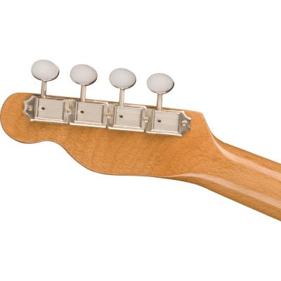 Fender フェンダー Fullerton Tele Uke Walnut Fingerboard White Pickguard Lake Placid Blue コンサートサイズ エレクトリックウクレレ ヘッド裏画像