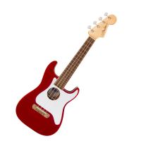 Fender フェンダー Fullerton Strat Uke Walnut Fingerboard White Pickguard Candy Apple Red コンサートサイズ エレクトリックウクレレ