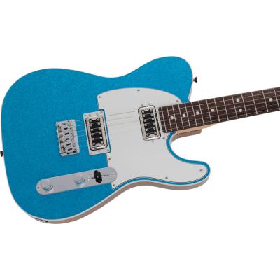 Fender フェンダー Made in Japan Limited Sparkle Telecaster， Rosewood Fingerboard， Blue テレキャスター エレキギター ボディトップ、カッタウェイ側サイド