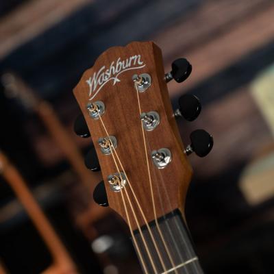 Washburn ワッシュバーン G-MINI 5 Black Matte ミニアコースティックギター ヘッド表