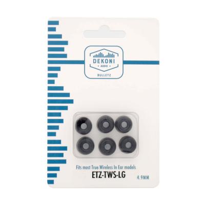 Dekoni Audio デコニオーディオ ETZ-TWS-LG BULLETZ TWS イヤーチップ Lサイズ 3ペア