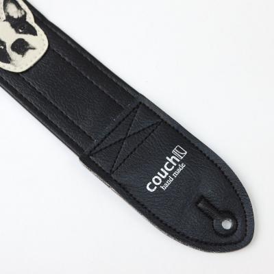 Couch コーチ ワン・ ワン・ ワン・黒 ギターストラップ ストラップタブ部画像