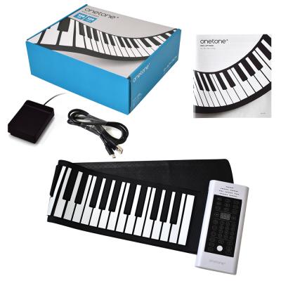 ONETONE ワントーン OTRP-61 ロールピアノ 61鍵盤 サスティンペダル付き クルクル巻いてコンパクトに収納できるポータブルピアノ パッケージ画像